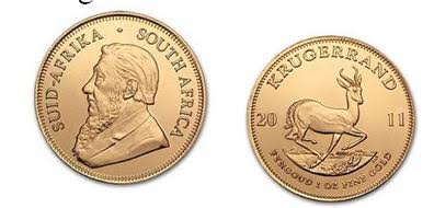 krugerrand, precio y origen