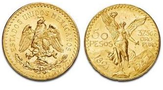 50 pesos mexicanos para venta de monedas de oro